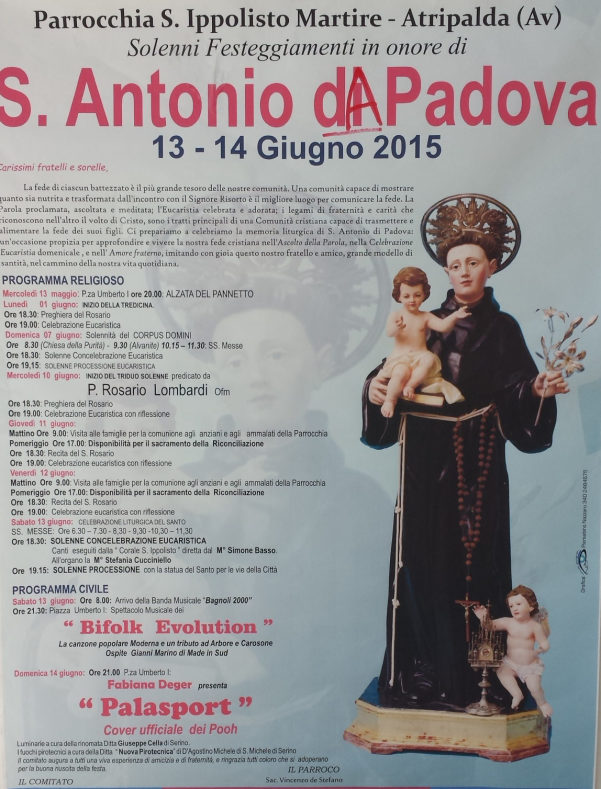 Festeggiamenti Sant'Antonio 2015