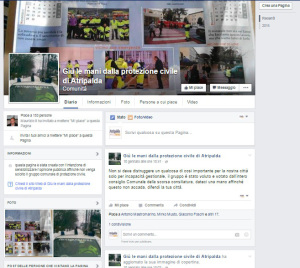 Pagina Facebook Giù le mani dalla Protezione Civile